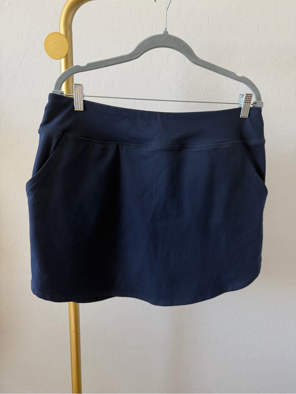 Cynthia Rowley Navy Athletic Skirt with Side Pockets